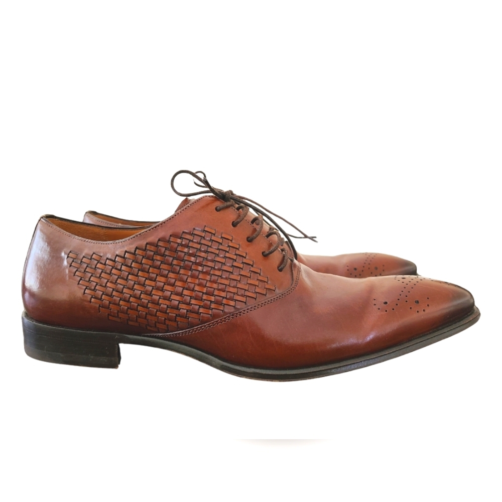 MEZLAN 👞 Juventa Oxford Leather Shoes - US 11, Brown